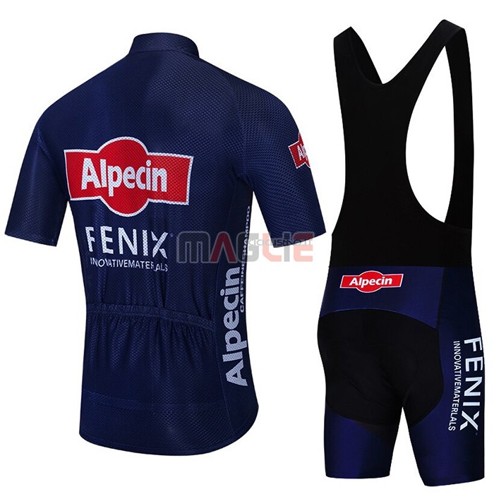 Maglia Alpecin Fenix Manica Corta 2021 Scuro Blu